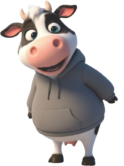 Мила корова в худі